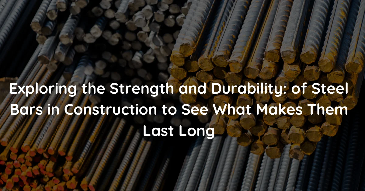steel bars in construction